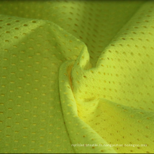 Tissu en maille polyester pour la sécurité réfléchissante / Vêtements jersey